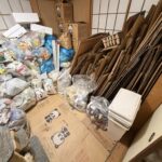 部屋のかたづけと清掃を行いました